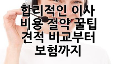 합리적인 이사 비용 절약 꿀팁 🍯 | 견적 비교부터 보험까지!