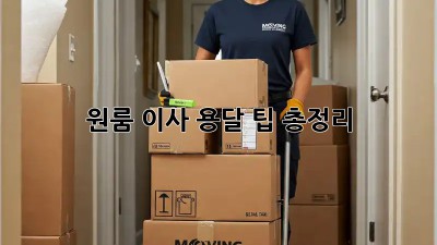 원룸 이사, 용달 팁 총정리! 💸